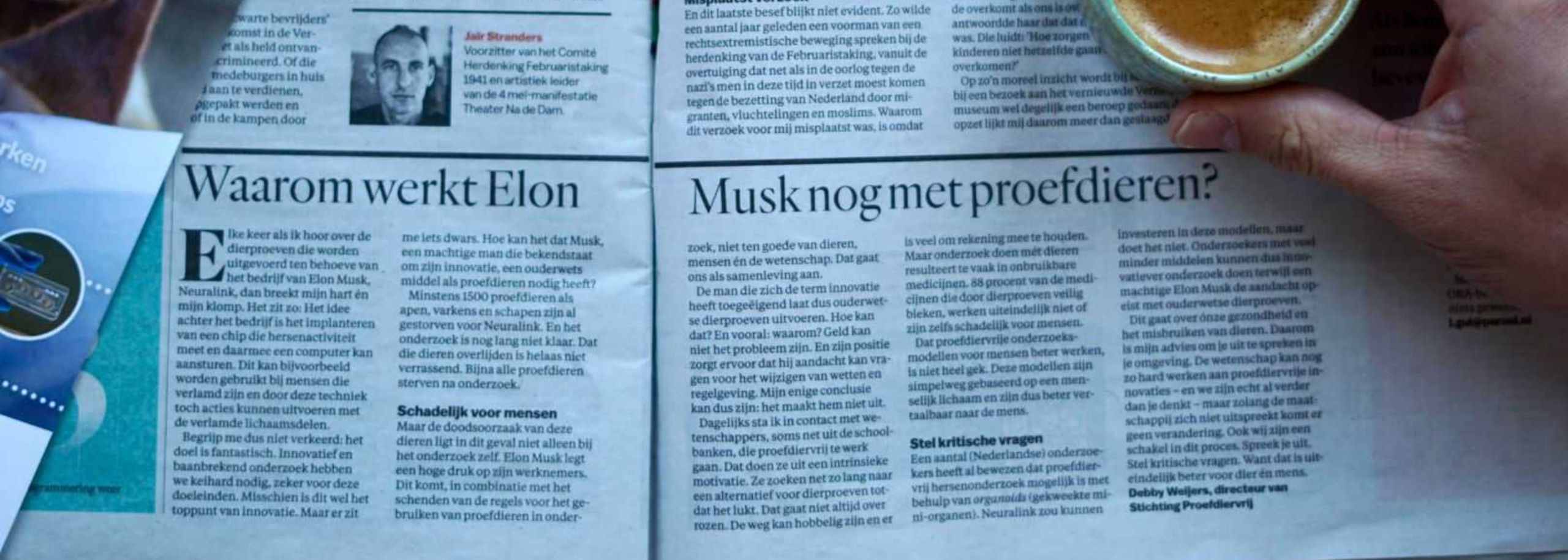 Elon Musk opinieartikel Debby Weijers Parool