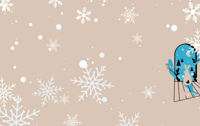 Achtergrond in feestdagenstijl met het merkbeeld van proefdiervrij.