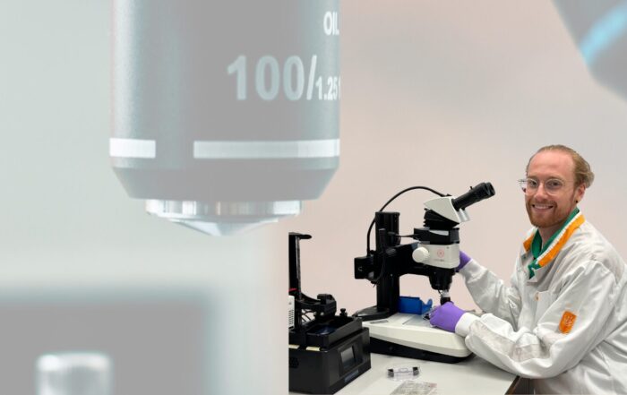 Nils Bessler in het lab